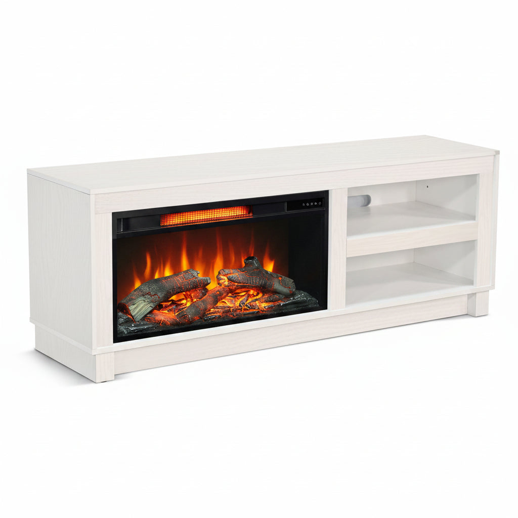 3501WOM Media Console Rustic TV Stand White  (56-inch, Not Contain Fireplace, W/28'' Fireplace Option 2001B-28W&C) 成功 活跃