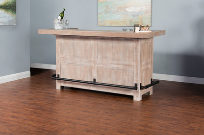Pinehurst 80” Home Bar -  Mountain Smoke Finish