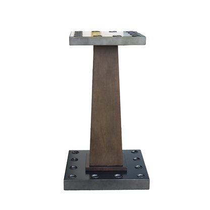 Voxwood Floor Rack - Holds 12 Cues - Grey Walnut & Gunmetal