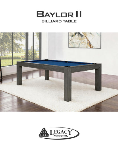 Baylor Ⅱ Slate Pool Table - Shade Finish