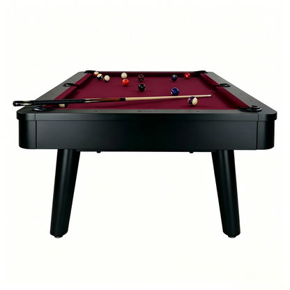 Graphite Slate Pool Table - Raven Black Finish