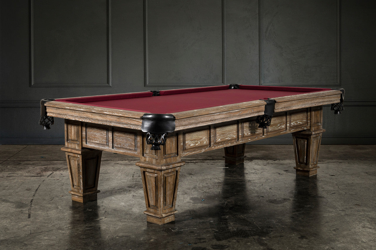 Wyatt Slate Pool Table - Smoke Wood Finish