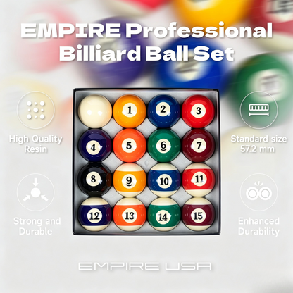 Empire USA Billiard Economy Ball Set, 2.25-Inch