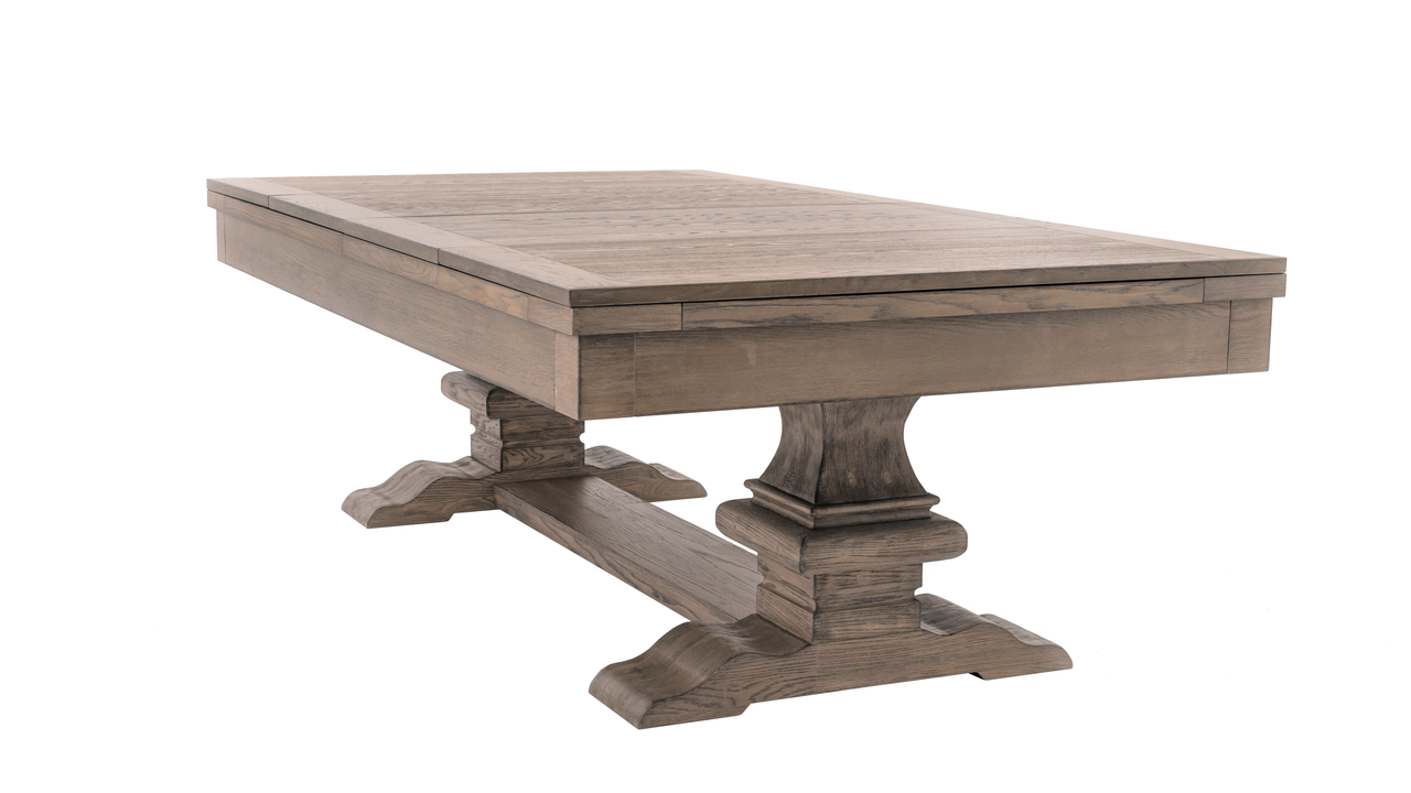 Beaumont Wool Pool Table - Silvered Ash Finish