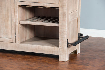 Pinehurst 80” Home Bar -  Mountain Smoke Finish
