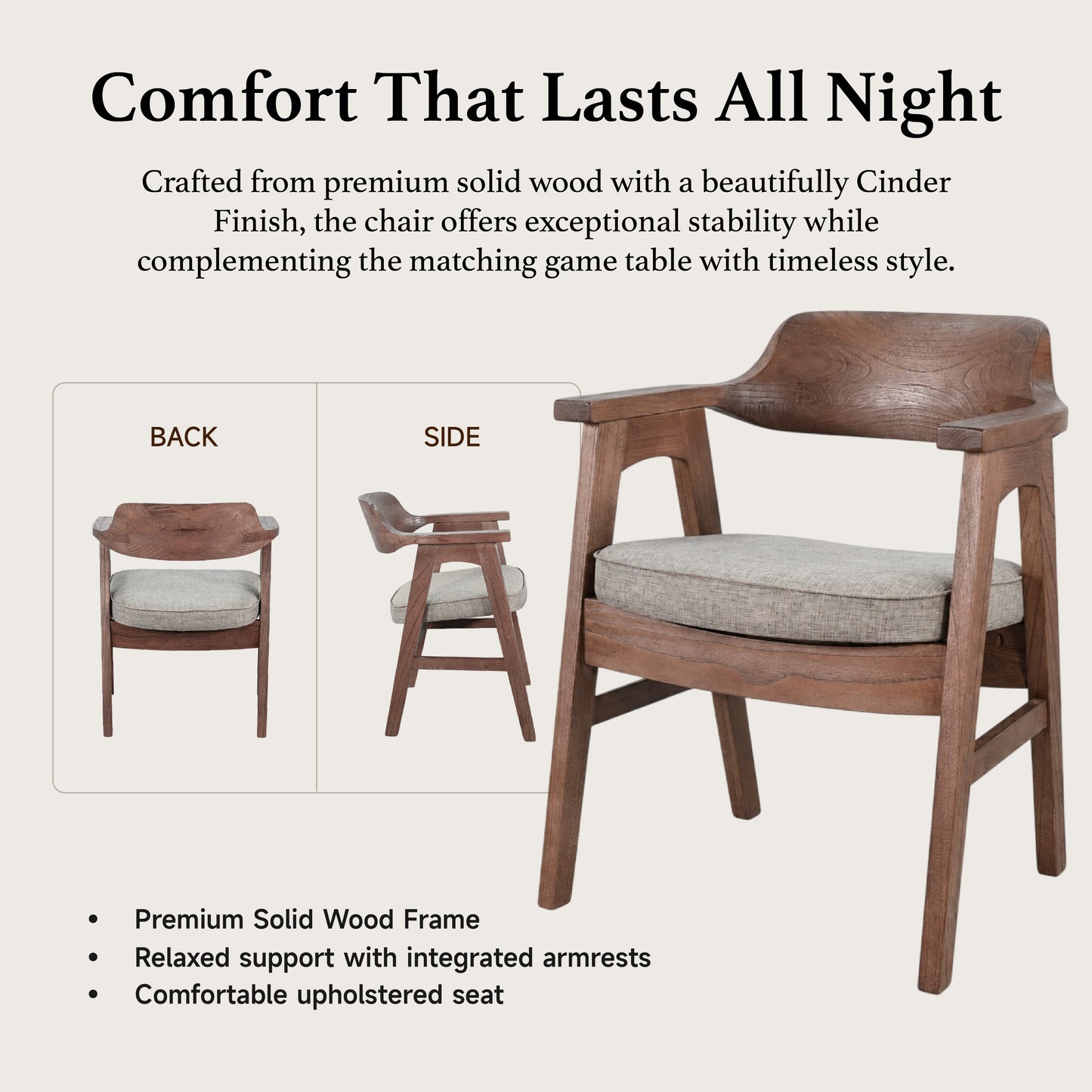 Cole  - Poker Game & Dining Table (Cinder Finish)