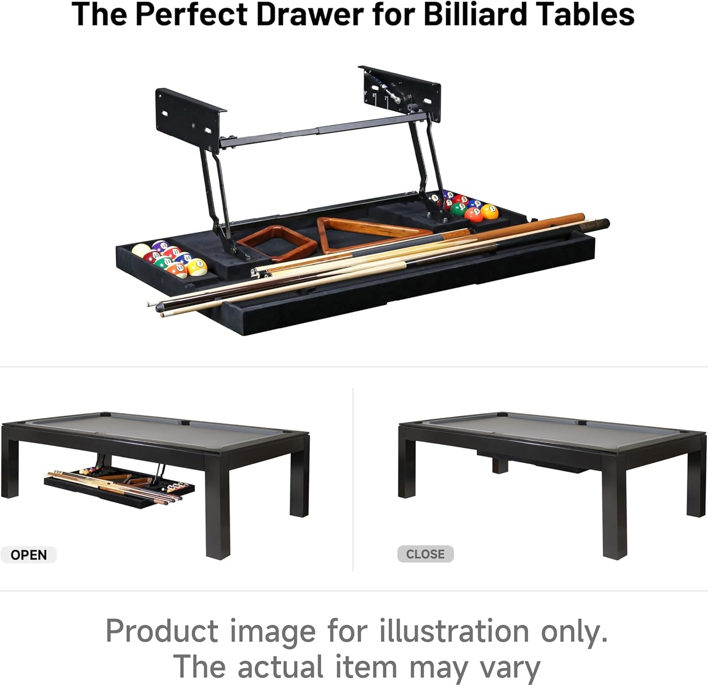 Legacy - The Perfect Drawer for 7', 8' and 9' Billiard Tables