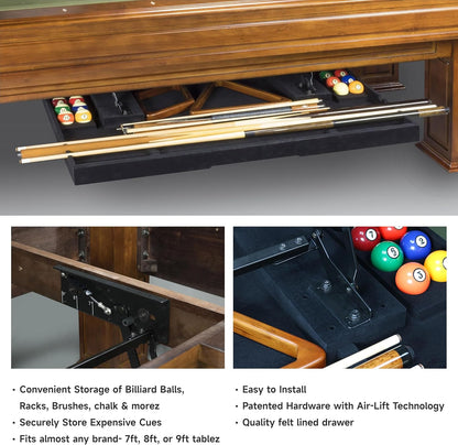 Legacy - The Perfect Drawer for 7', 8' and 9' Billiard Tables