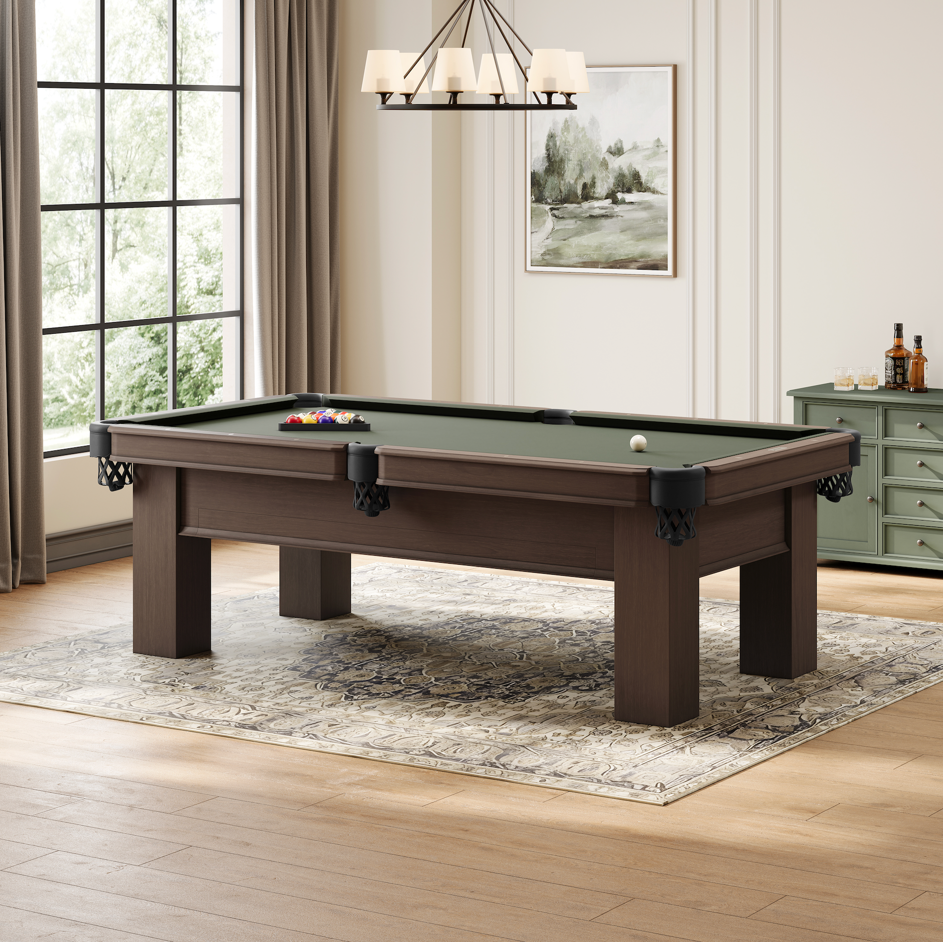 Plank & Hide Elias Pool Table