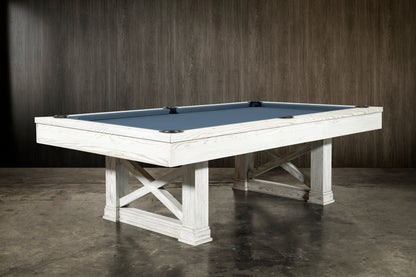 Agriturismo Slate Pool Table - Whitewash Finish