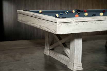 Agriturismo Slate Pool Table - Whitewash Finish