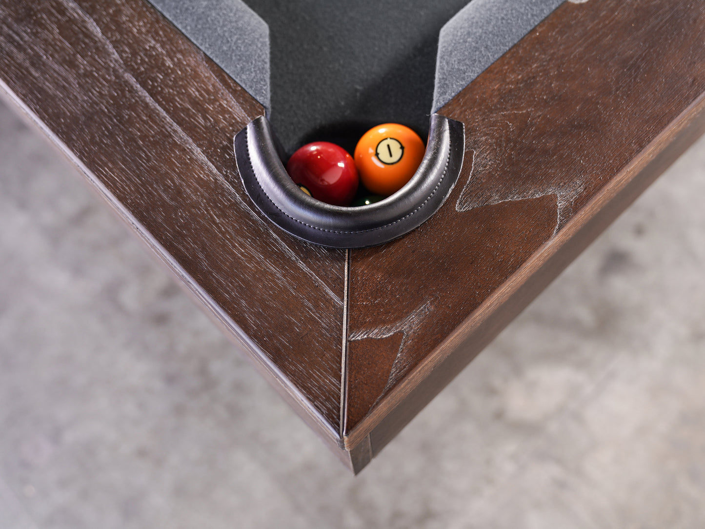Agriturismo Slate Pool Table - Brownwash Finish