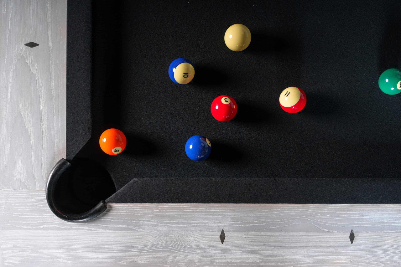 Alta Slate Pool Table - White Wash on Ash Finish