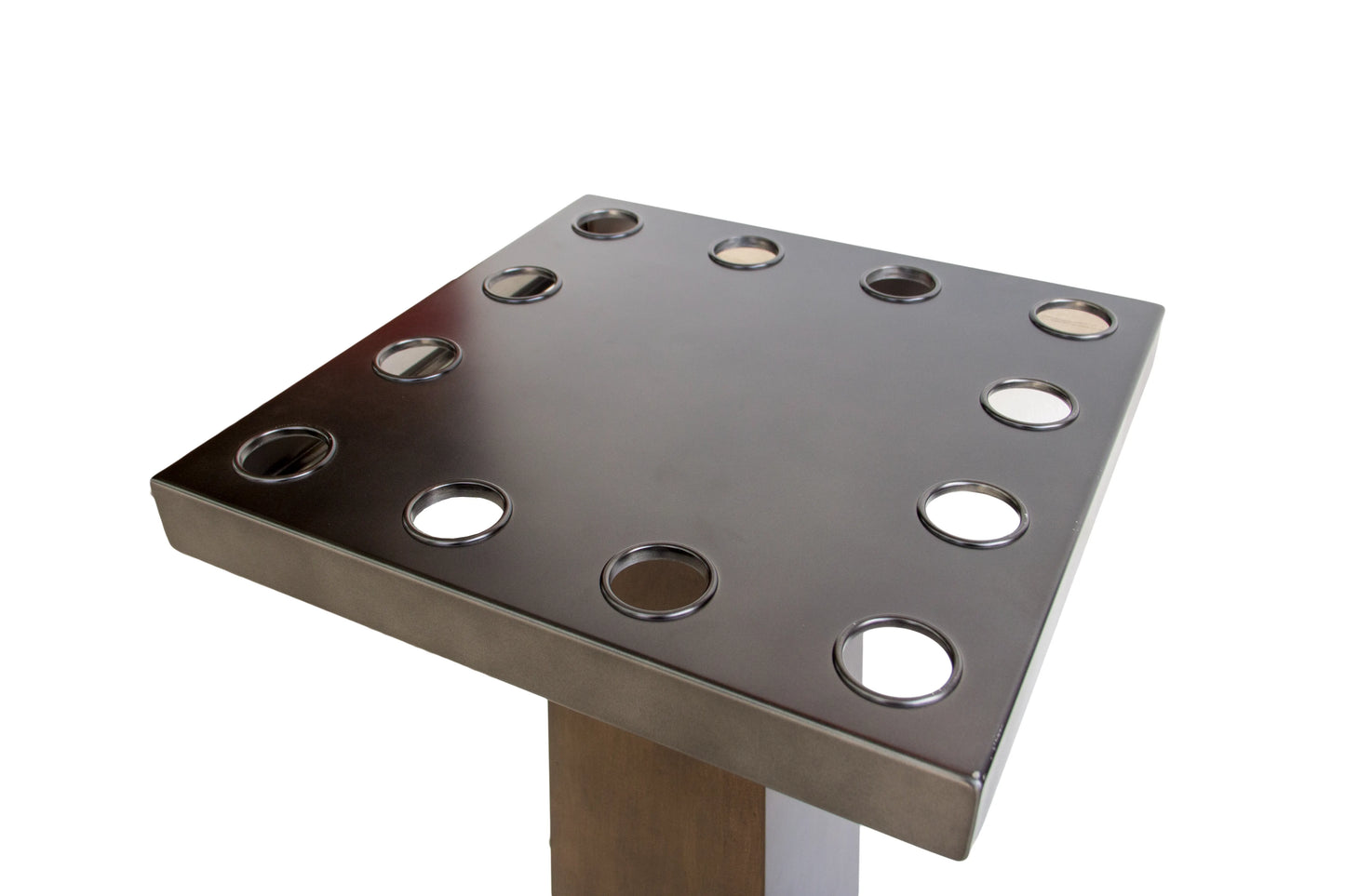 Voxwood Floor Rack - Holds 12 Cues - Grey Walnut & Gunmetal