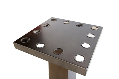 Voxwood Floor Rack - Holds 12 Cues - Grey Walnut & Gunmetal