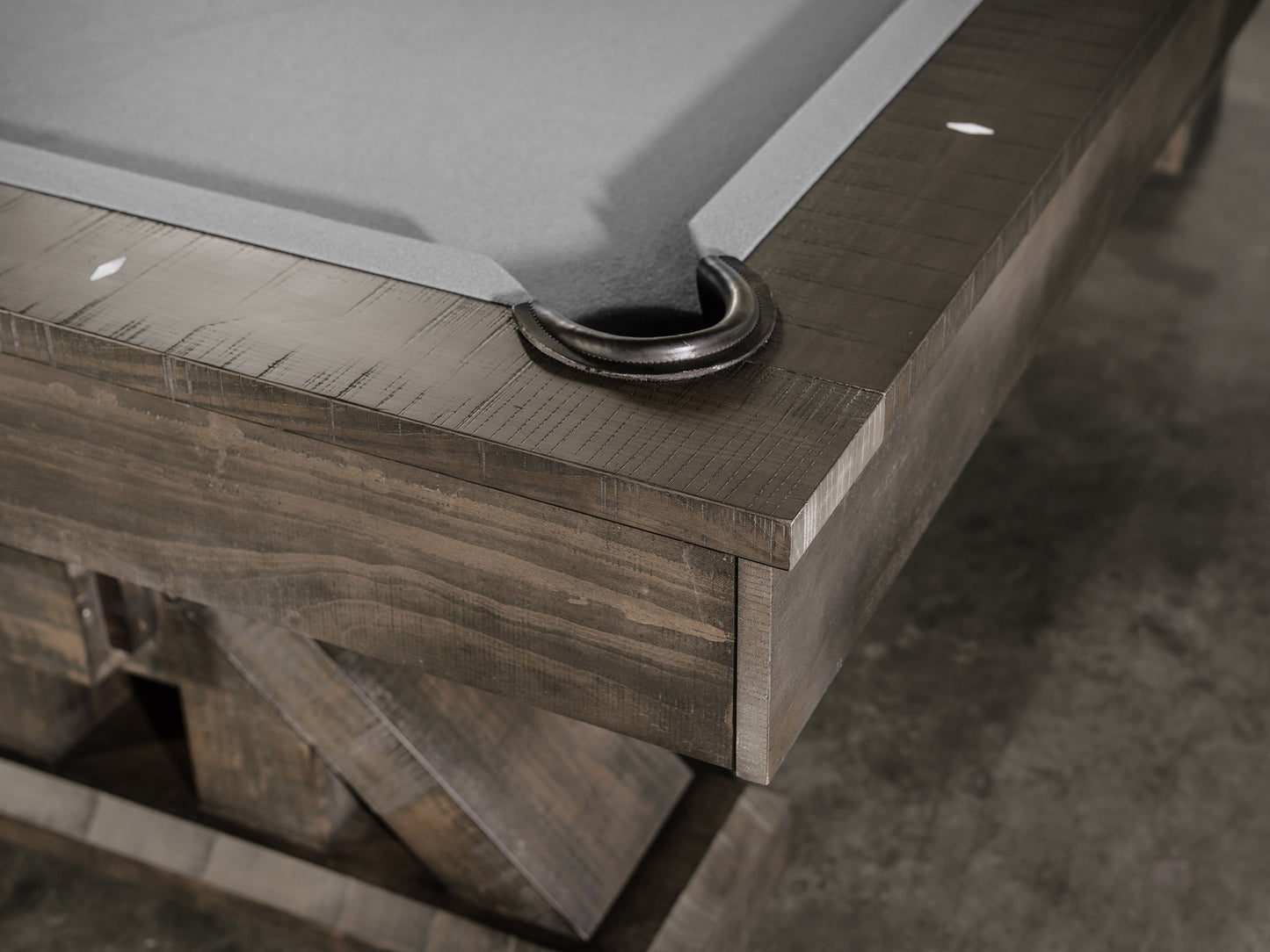 Jasper Slate Pool Table - Weathered Slate Finish