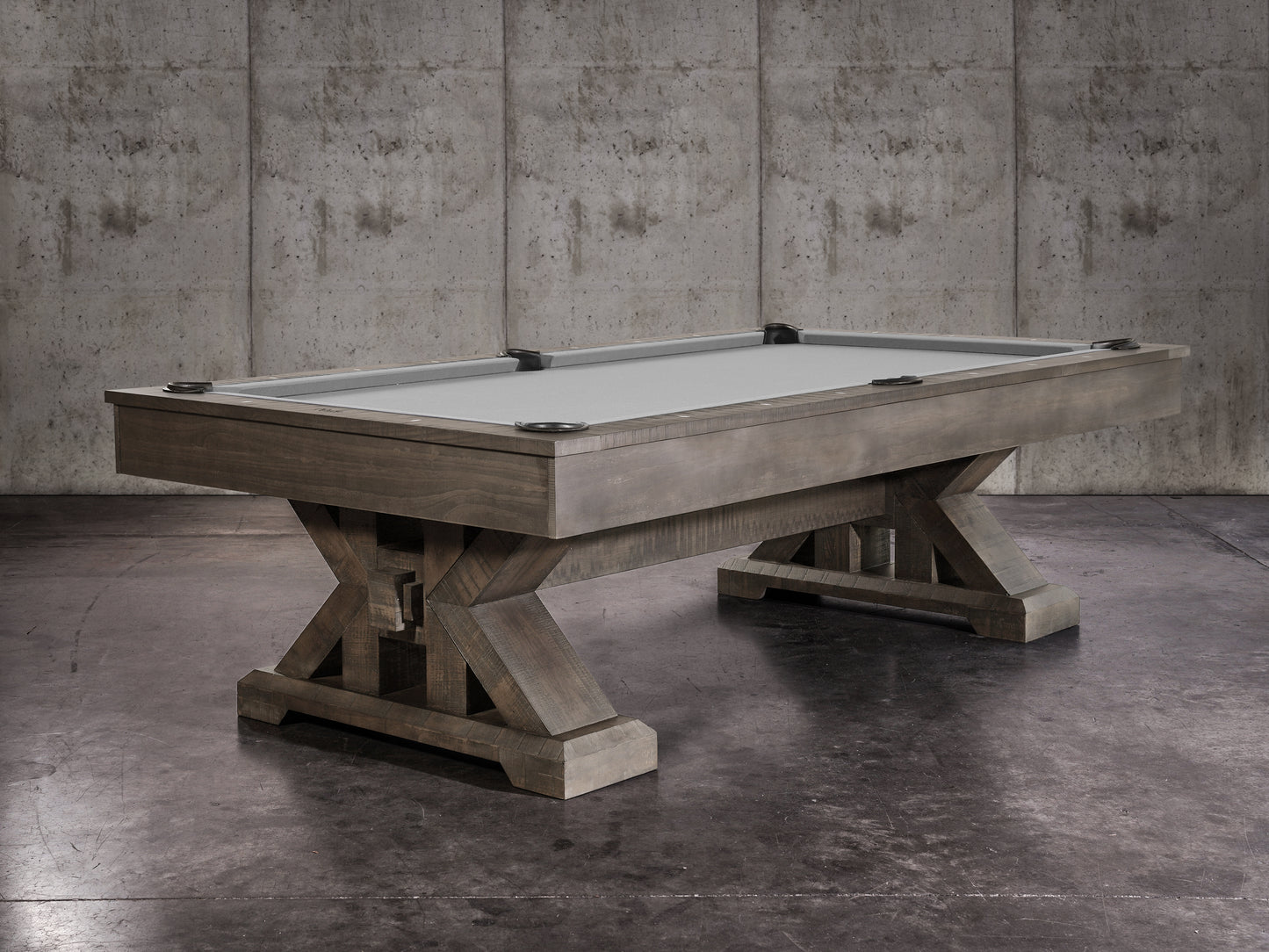 Jasper Slate Pool Table - Weathered Slate Finish