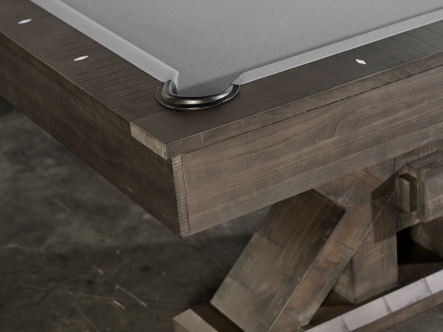Jasper Slate Pool Table - Weathered Slate Finish