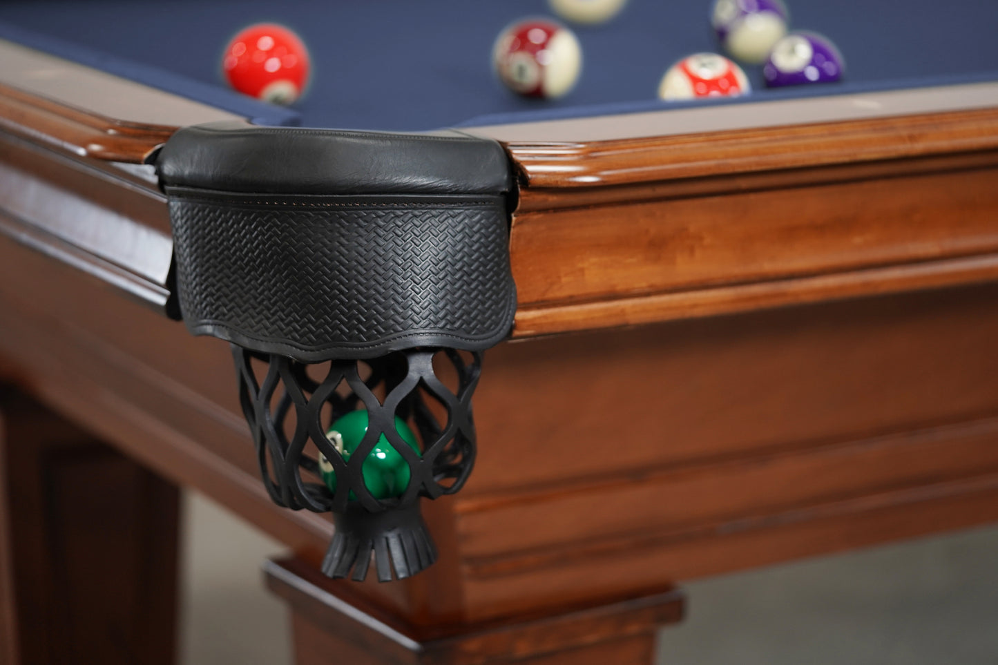 Corona Slate Pool Table - Walnut Finish