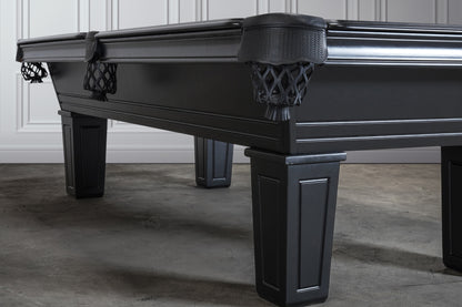 Corona Slate Pool table - Stain Black Finish