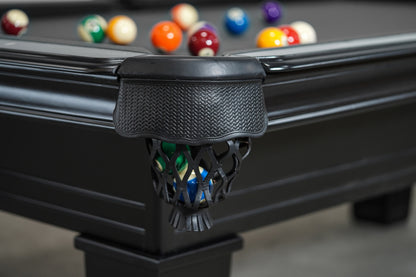 Corona Slate Pool table - Stain Black Finish