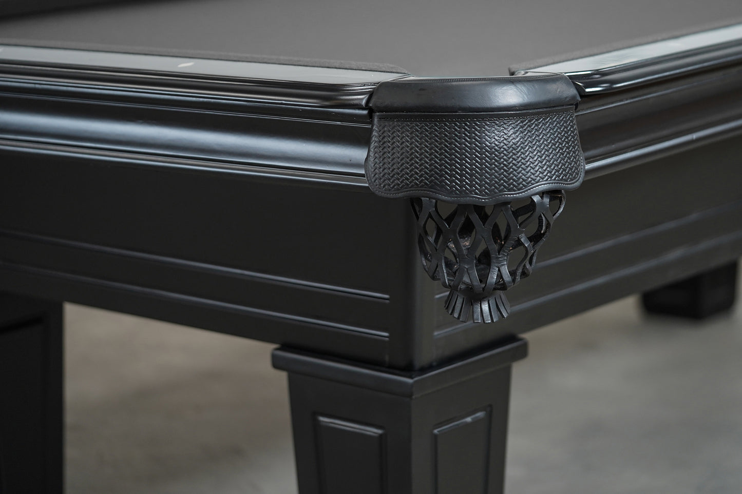 Corona Slate Pool table - Stain Black Finish