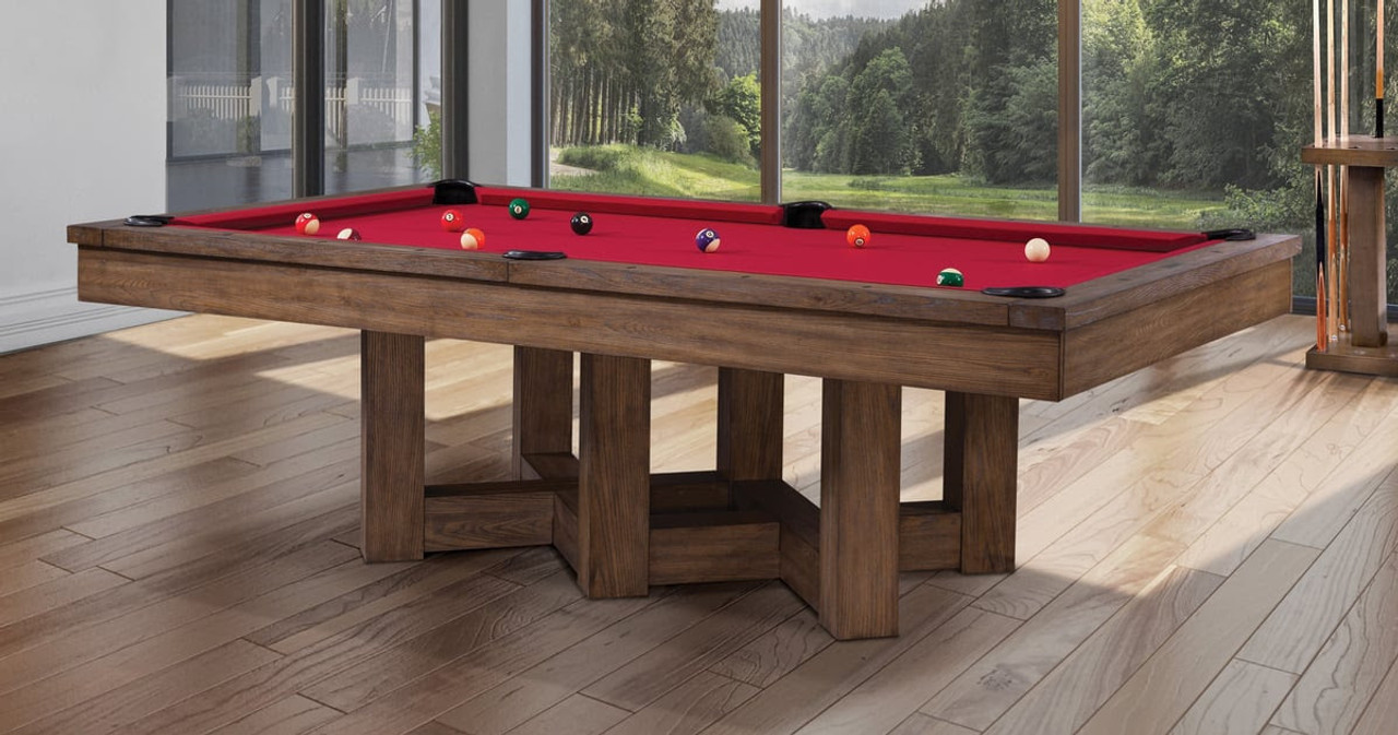 Covington Wood Pool Table - Modern Walnut Finish