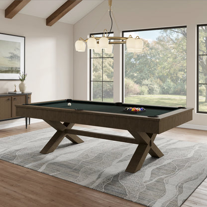 Crusader Wood Pool Table - Cappuccino Finish
