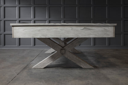 Manhattan Slate Pool Table - Whitewash Finish