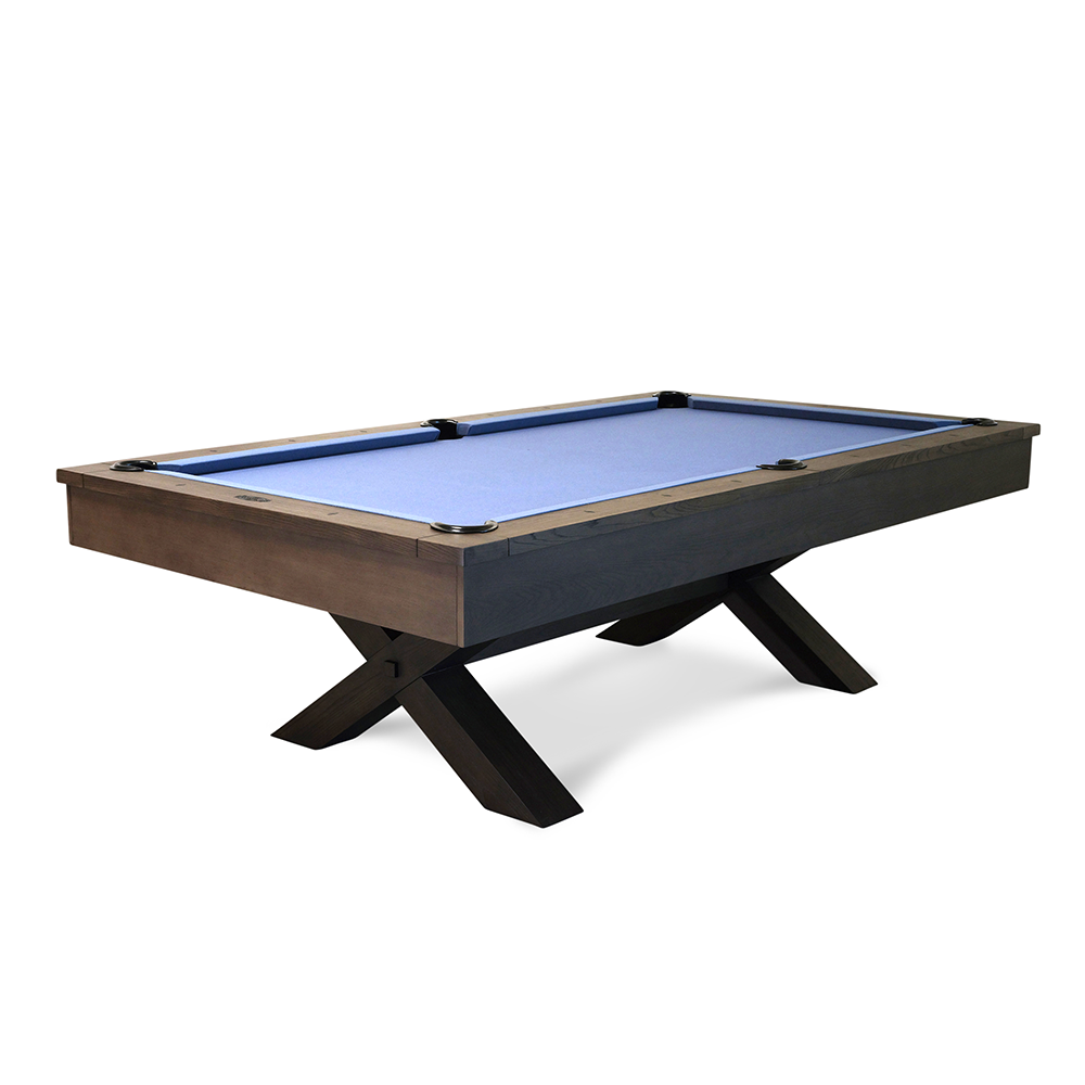 Manhattan Slate Pool Table - Charcoal Finish