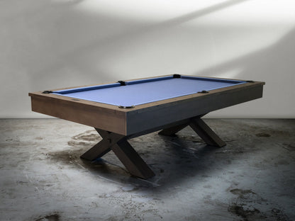 Manhattan Slate Pool Table - Charcoal Finish