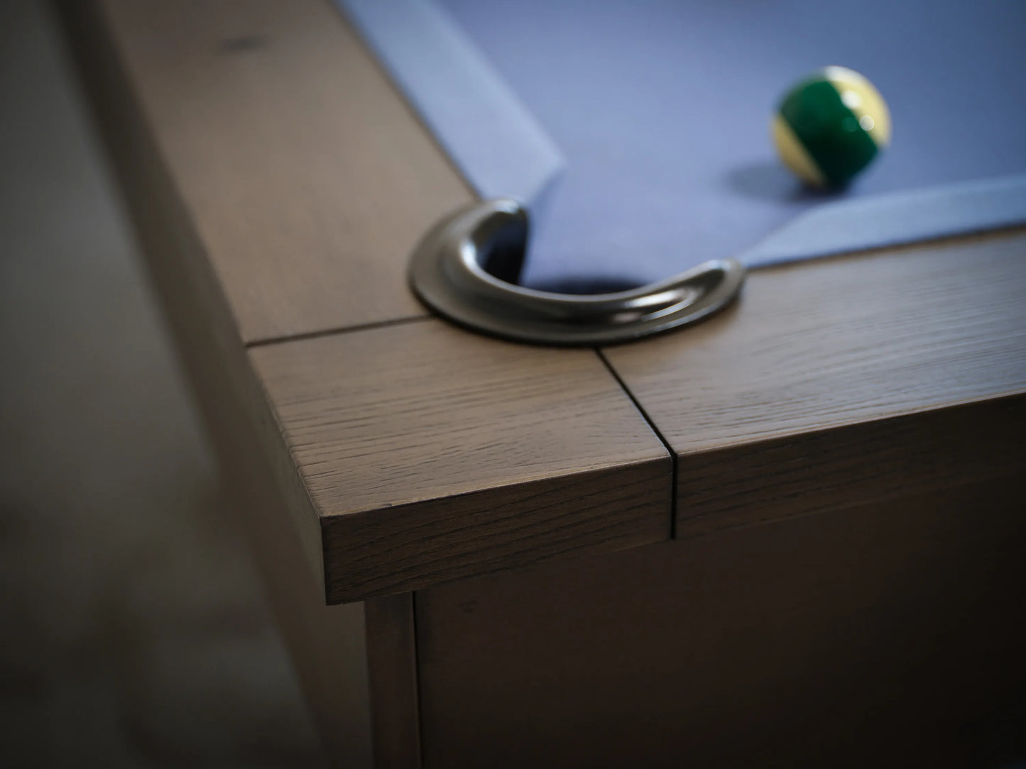 Manhattan Slate Pool Table - Charcoal Finish