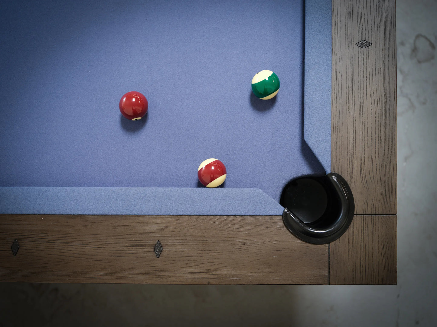 Manhattan Slate Pool Table - Charcoal Finish