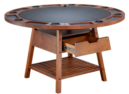 Legacy - Emory 54 Inch Top and Base 2 in 1 Poker Game & Dining Table