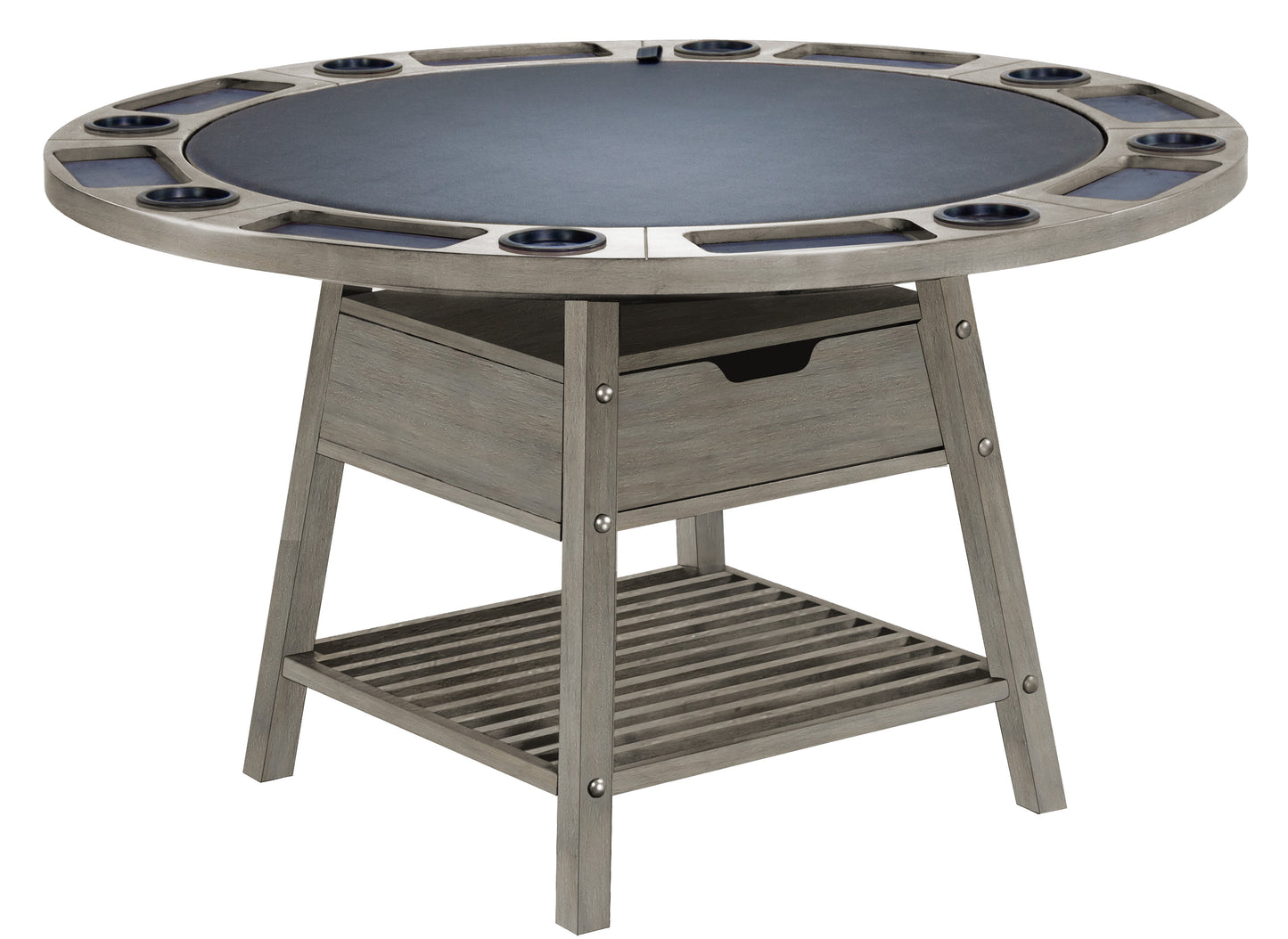 Legacy - Emory 54 Inch Top and Base 2 in 1 Poker Game & Dining Table