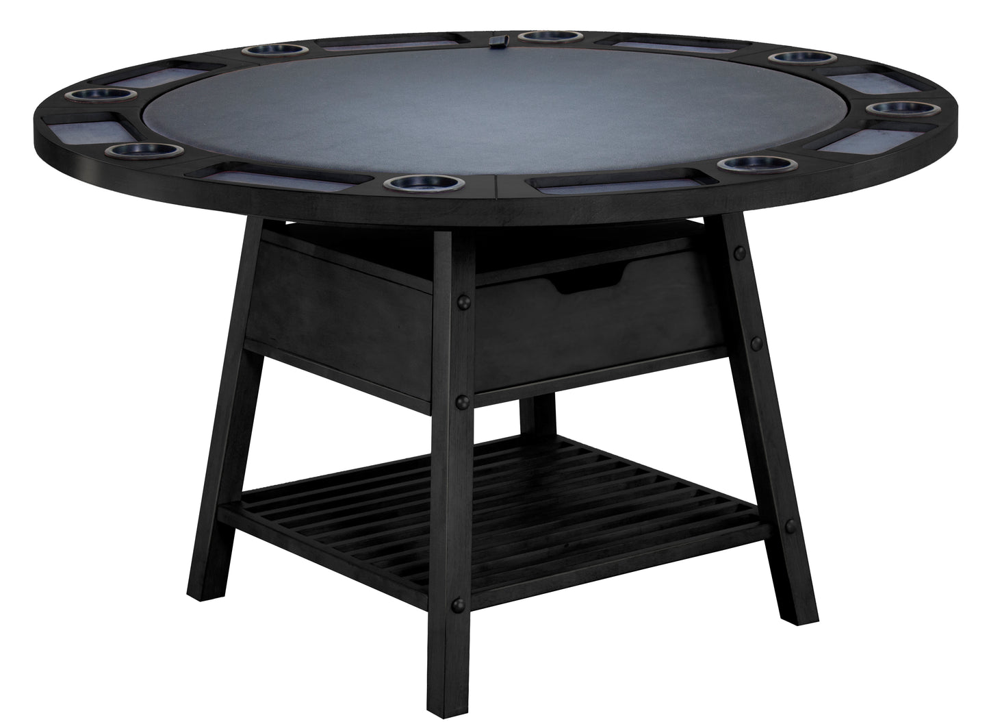 Legacy - Emory 54 Inch Top and Base 2 in 1 Poker Game & Dining Table