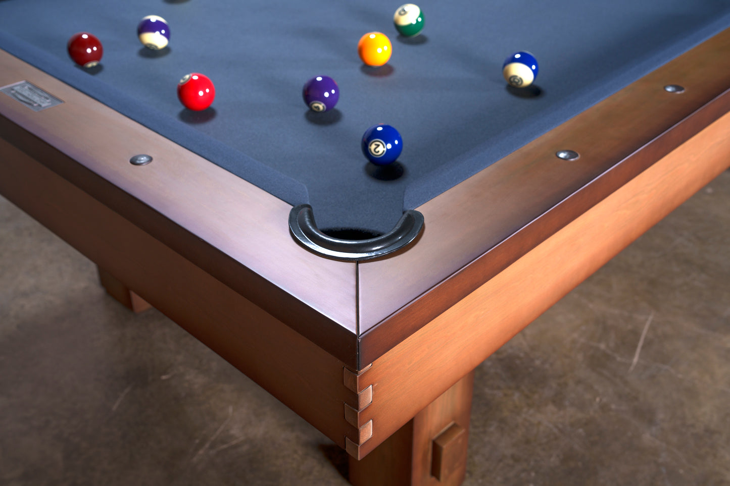 Hank Pool Table - American Chocolate Finish