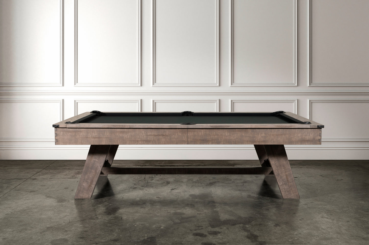 Hunter Slate Pool Table - Wood Leg - Antique Finish