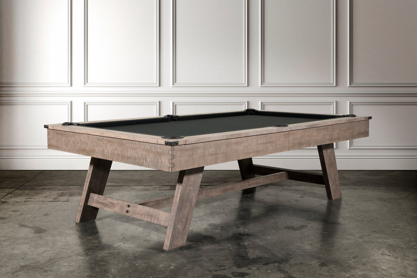 Hunter Slate Pool Table - Wood Leg - Antique Finish