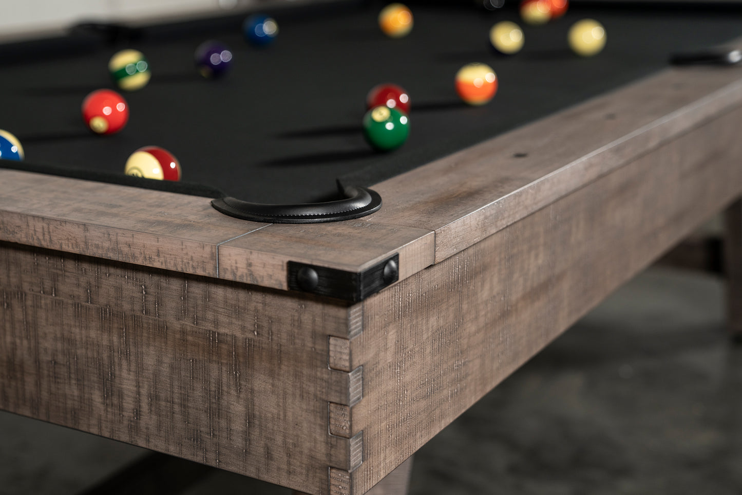 Hunter Slate Pool Table - Wood Leg - Antique Finish