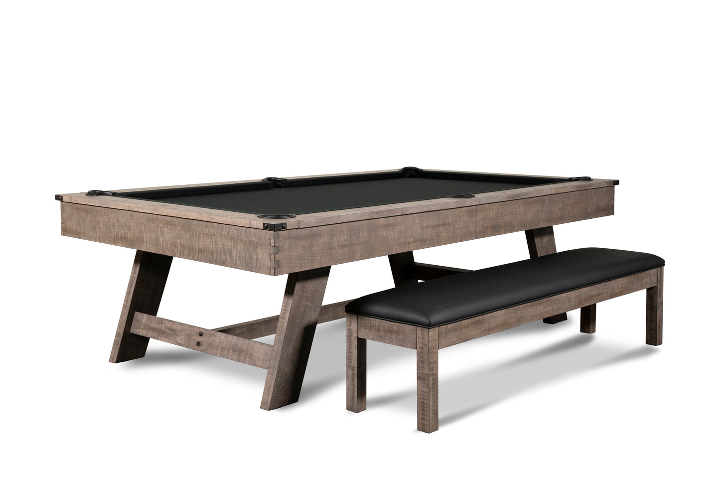Hunter Slate Pool Table - Wood Leg - Antique Finish