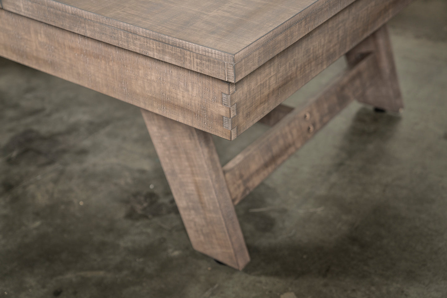 Hunter Slate Pool Table - Wood Leg - Antique Finish