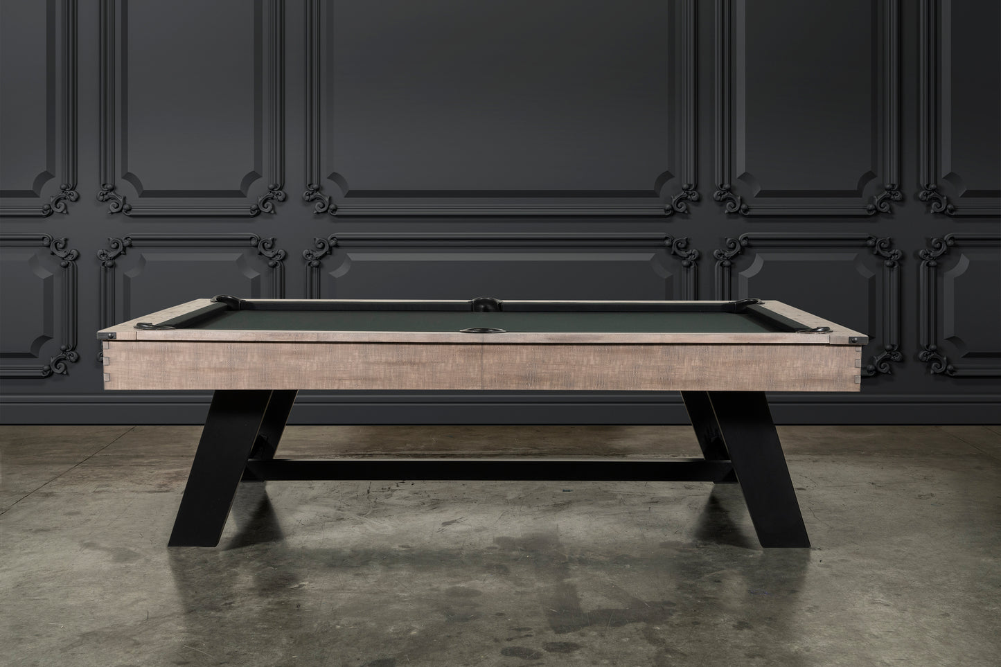 Hunter Slate Pool Table - Metal Leg - Antique Finish