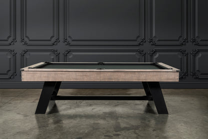 Hunter Slate Pool Table - Metal Leg - Antique Finish