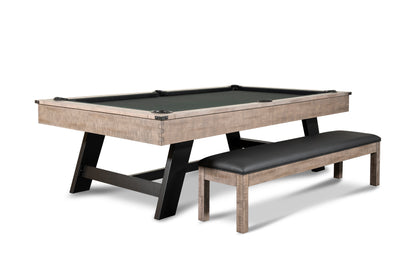 Hunter Slate Pool Table - Metal Leg - Antique Finish