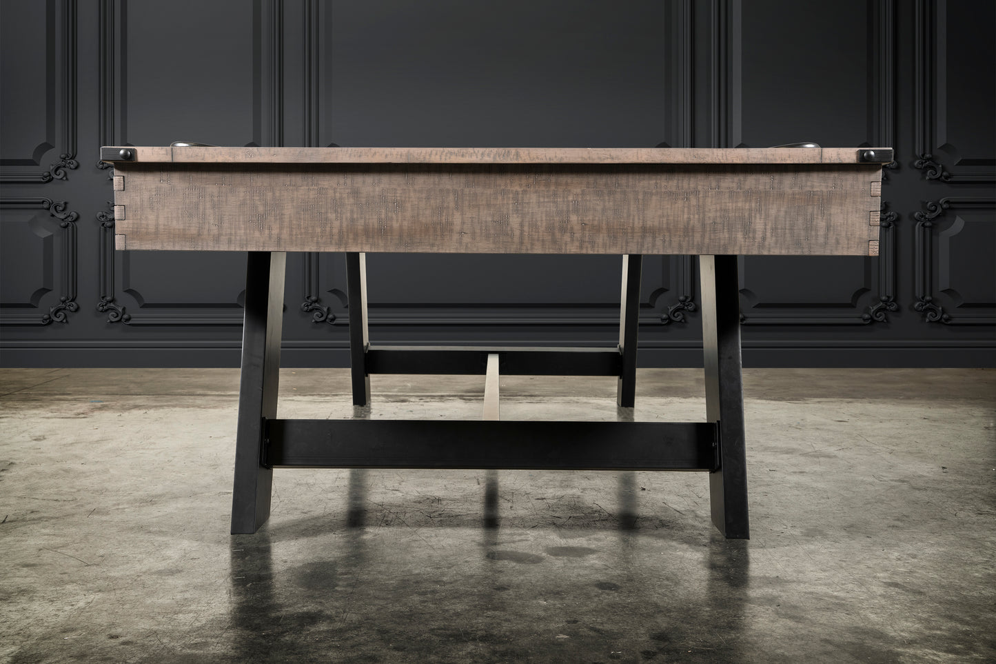 Hunter Slate Pool Table - Metal Leg - Antique Finish