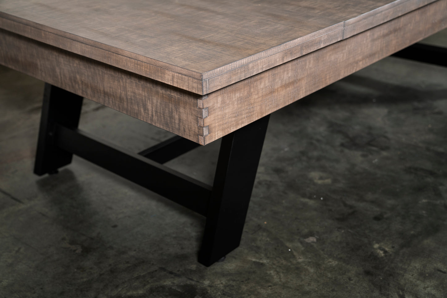 Hunter Slate Pool Table - Metal Leg - Antique Finish
