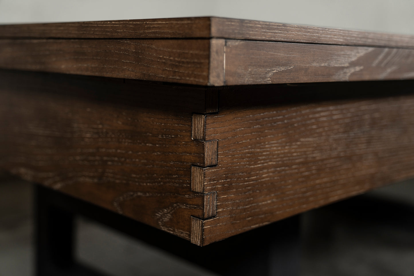 Hunter Slate Pool Table - Metal Leg - Brushed Walnut