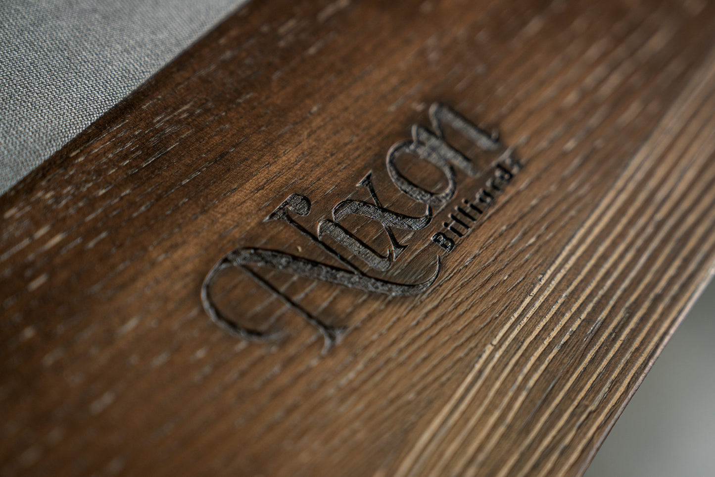 Hunter Slate Pool Table - Metal Leg - Brushed Walnut