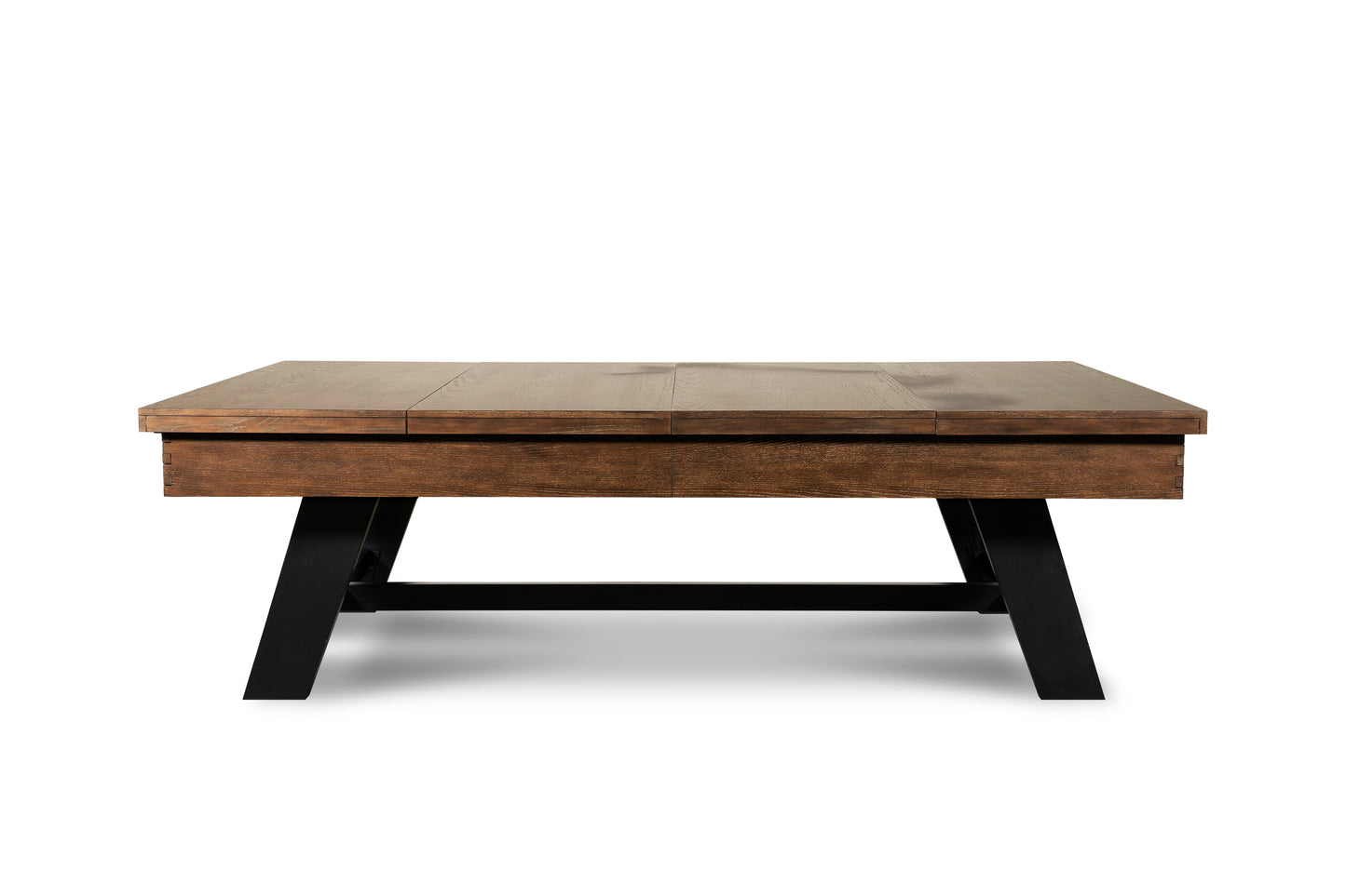 Hunter Slate Pool Table - Metal Leg - Brushed Walnut